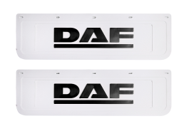 Брызговики задние DAF белая резина LUX (черная надпись) 600*180 Брызговики задние DAF белая резина LUX (черная надпись) 600*180