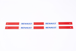 Планки крепления грузовых брызговиков RENAULT 600 мм светоотражающие красно-белые (комплект из 2 шт.) Планки крепления грузовых брызговиков RENAULT 600 мм светоотражающие красно-белые (комплект из 2 шт.)