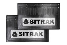 Брызговики светоотражающие задние SITRAK (черный) резина 600*370 (комплект)
