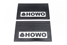 Брызговики задние светоотражающие HOWO черная резина (комплект) 585х365 Брызговики задние светоотражающие HOWO черная резина (комплект) 585х365