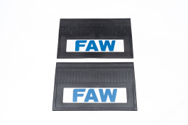 Брызговики задние светоотражающие FAW черные с синей надписью (комплект) 600*370