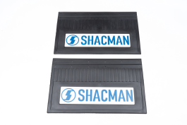 Брызговики задние светоотражающте SHACMAN черная резина с синей надписью (комплект) 600*370