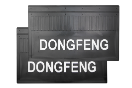 Брызговики задние DONGFENG черная резина LUX с белой надписью 590х365 мм Брызговики задние DONGFENG черная резина LUX с белой надписью 590х365 мм