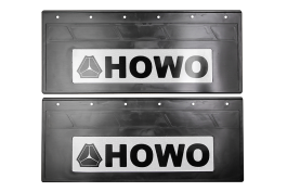 Брызговики светоотражающие задние HOWO резина черные 670*270 (комплект) Брызговики светоотражающие задние HOWO резина черные 670*270 (комплект)
