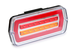 Фонарь задний Левый УАЗ 12/24В с бегущим указателем поворота диодный NEON Фонарь задний Левый УАЗ 12/24В с бегущим указателем поворота диодный NEON