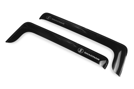 Дефлекторы боковые Shacman X/L 3000 NEW (малый угол) Черные накладные Дефлекторы боковые Shacman X/L 3000 NEW (малый угол) Черные накладные