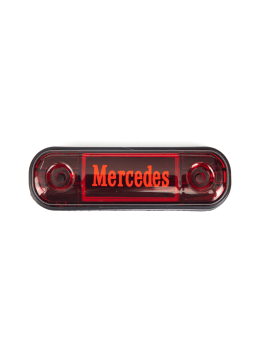 Габаритный огонь светодиодный 24В на грузовик Mercedes Красный MINI Габаритный огонь светодиодный 24В на грузовик Mercedes Красный MINI