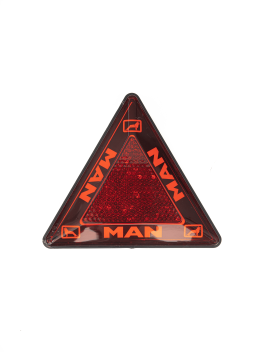 Катафот треугольный красный светодиодный MAN (неон)