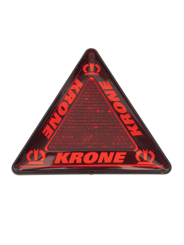 Катафот треугольный красный на прицеп KRONE (неон) Катафот треугольный красный на прицеп KRONE (неон)