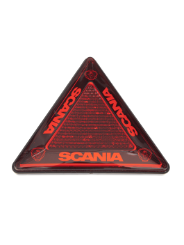Катафот треугольный красный светодиодный SCANIA (неон)