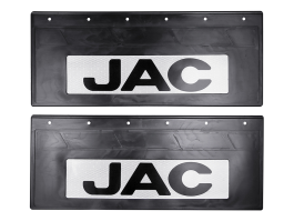 Брызговики задние светоотражающие JAC 670*270 ЧЕРНЫЕ резина (комплект)