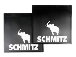 Брызговики на Полуприцеп SCHMITZ 400*400 мм (белая надпись) Брызговики на Полуприцеп SCHMITZ 400*400 мм (белая надпись)