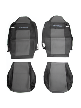 Чехлы сиденья для Shacman 6000 ЭКО КОЖА Серые Чехлы сиденья для Shacman 6000 ЭКО КОЖА Серые