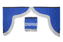 Ламбрекен лобового стекла и угол DONG FENG (польская ткань) Синий