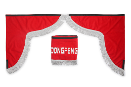 Ламбрекен лобового стекла и угол DONG FENG (польская ткань) Красный