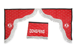 Ламбрекен лобового стекла и углы для DONG FENG эко-кожа (Красные) Ламбрекен лобового стекла и углы для DONG FENG эко-кожа (Красные)