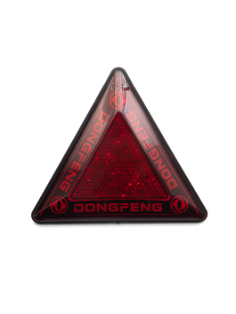 Катафот треугольный светодиодный DONGFENG Красный 24В неон