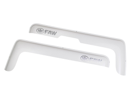 Дефлекторы боковых стекол Faw j7 накладные (малый угол) Белые