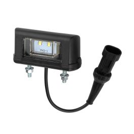 Подсветка номерного знака евро фура черная 12-24В универсальная ПН3-LED, разъём 2PIN Подсветка номерного знака евро фура черная 12-24В универсальная ПН3-LED, разъём 2PIN