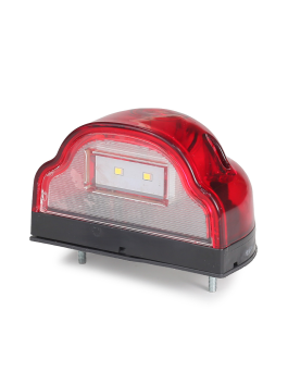 Подсветка номерного знака евро фура красная 12-24В универсальная ПН3-LED разъём 2PIN 