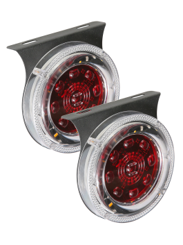 Светодиодные задние фонари для автомобилей 12/24В (комплект 2 шт.)