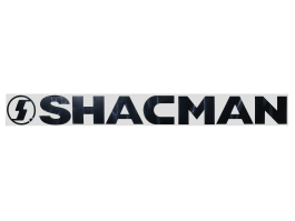 Наклейка на авто SHACMAN (вырезанная) черная (11х100 см)