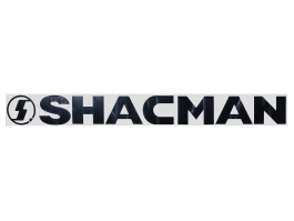 Наклейка на грузовой автомобиль SHACMAN вырезанная Черная (11х100 см) Наклейка на грузовой автомобиль SHACMAN вырезанная Черная (11х100 см)