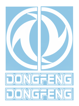 Наклейки на машину DONGFENG вырезанные Белые (45х34 см), комплект на две стороны Наклейки на машину DONGFENG вырезанные Белые (45х34 см), комплект на две стороны