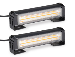 Маяк светодиодный LED 10-30В (цвет янтарный) COB 2 шт - 6W по165мм Маяк светодиодный LED 10-30В (цвет янтарный) COB 2 шт - 6W по165мм