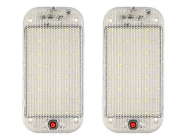 Фонарь для салона автомобиля 12-24В светодиодный 48 LED (комплект 2шт) Фонарь для салона автомобиля 12-24В светодиодный 48 LED (комплект 2шт)