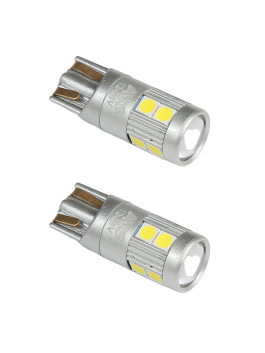 Лампа светодиодная 12-24В T126 T10 белый (W2.1x9.5d) CANBUS 9SMD 3030 W5W (коробка 2 шт.) Лампа светодиодная 12-24В T126 T10 белый (W2.1x9.5d) CANBUS 9SMD 3030 W5W (коробка 2 шт.)