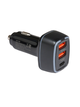 Автомобильное зарядное устройство с 3 портами USB AVS UC-742 (USB QC 3.0   PD Type C )