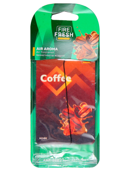 Ароматизатор автомобильный подвесной AVS AIR AROMA аромат Coffee/Кофе бумажный Ароматизатор автомобильный подвесной AVS AIR AROMA аромат Coffee/Кофе бумажный