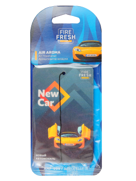 Ароматизатор автомобильный подвесной New Car/ Новая Машина AVS AIR AROMA бумажный Ароматизатор автомобильный подвесной New Car/ Новая Машина AVS AIR AROMA бумажный