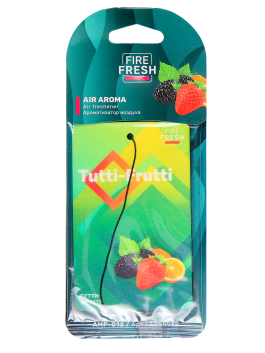 Ароматизатор автомобильный подвесной Tutti-frutti/Тутти-Фрутти AVS AIR AROMA бумажный