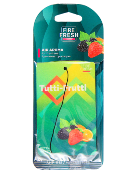 Ароматизатор автомобильный подвесной Tutti-frutti/Тутти-Фрутти AVS AIR AROMA бумажный Ароматизатор автомобильный подвесной Tutti-frutti/Тутти-Фрутти AVS AIR AROMA бумажный