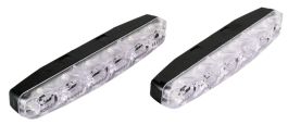 Ходовые огни светодиодные 12В DRL-HP-6 с поворотником (пластиковый корпус) 6 диодов Ходовые огни светодиодные 12В DRL-HP-6 с поворотником (пластиковый корпус) 6 диодов