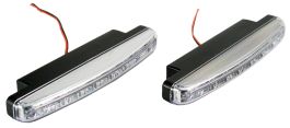 Ходовые огни светодиодные для автомобиля DRL-L8 3528 SMD (пластиковый корпус) 8 диодов Ходовые огни светодиодные для автомобиля DRL-L8 3528 SMD (пластиковый корпус) 8 диодов