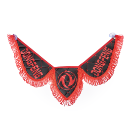 Вымпел тройной DONGFENG из эко-кожи черного цвета (на присосках) Вымпел тройной DONGFENG из эко-кожи черного цвета (на присосках)