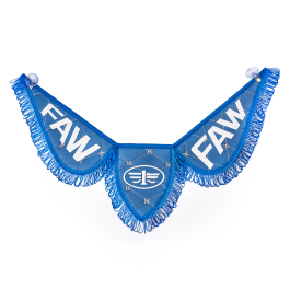 Вымпел тройной FAW из эко-кожи синего цвета (на присосках) Вымпел тройной FAW из эко-кожи синего цвета (на присосках)