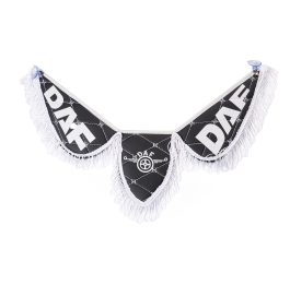 Вымпел тройной DAF из черной эко-кожи (на присосках) Вымпел тройной DAF из черной эко-кожи (на присосках)