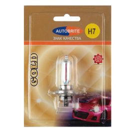 Автолампа галогеновая 12В H7 55W-PX26d GOLD (BP) Автолампа галогеновая 12В H7 55W-PX26d GOLD (BP)