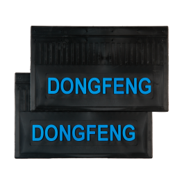 Брызговики задние грузовые DONGFENG (LUX) синяя надпись 600*370 Брызговики задние грузовые DONGFENG (LUX) синяя надпись 600*370