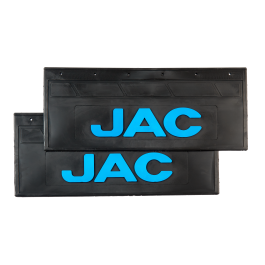 Брызговики задние грузовые JAC (LUX) черные с синей надписью 670*270 Брызговики задние грузовые JAC (LUX) черные с синей надписью 670*270