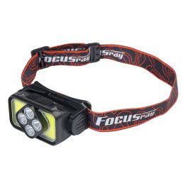 Фонарь налобный светодиодный FOCUSray 1304, диоды 4W 2 COB 3W, с аккумулятором 1200 мАч, с индикатором зарядки и сенсором 1/180 Фонарь налобный светодиодный FOCUSray 1304, диоды 4W 2 COB 3W, с аккумулятором 1200 мАч, с индикатором зарядки и сенсором 1/180