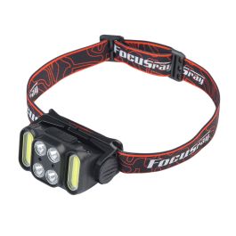 Фонарь налобный диодный FOCUSray 1305, 4 диода 4W 2 СОВ 3W, с аккумулятором 1250мАч, с сенсором и индикатором зарядки 1/180 Фонарь налобный диодный FOCUSray 1305, 4 диода 4W 2 СОВ 3W, с аккумулятором 1250мАч, с сенсором и индикатором зарядки 1/180