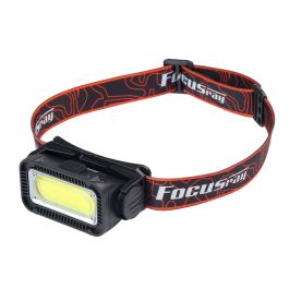 Фонарь налобный светодиодный FOCUSray 1307 с аккумулятором 18650 1200W 3,7V, диод СОВ 3W 1/180																																					