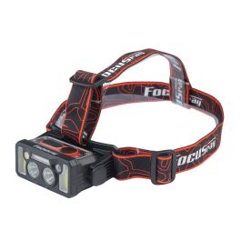 Фонарь налобный светодиодный FOCUSray 1328 с цифровым дисплеем и сенсором, аккумулятор 18650 1200мАч 200 люмен, USB кабель 1/180 Фонарь налобный светодиодный FOCUSray 1328 с цифровым дисплеем и сенсором, аккумулятор 18650 1200мАч 200 люмен, USB кабель 1/180