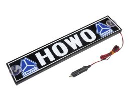 Светящаяся табличка на лобовое стекло HOWO 12В, 100*500 (09352) Светящаяся табличка на лобовое стекло HOWO 12В, 100*500 (09352)