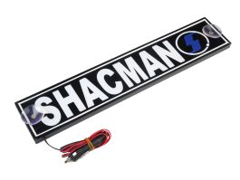 Светящаяся табличка в машину SHACMAN 12В, 100*500 (09351) Светящаяся табличка в машину SHACMAN 12В, 100*500 (09351)